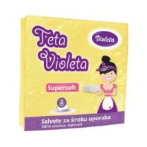 Teta Violeta Supersoft Szalvéta Sárga 2 réteg 38x38 cm 25 db