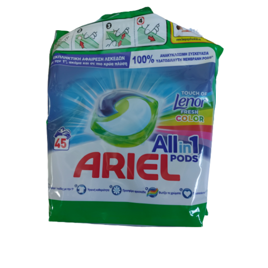 Ariel Allin1 PODS Touch Of Lenor Fresh Color Mosókapszula 45 db