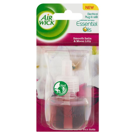 Air Wick Essential Oils Smooth Satin & Moon Lily Utántöltő Légfrissítő Készülékhez 19 ml