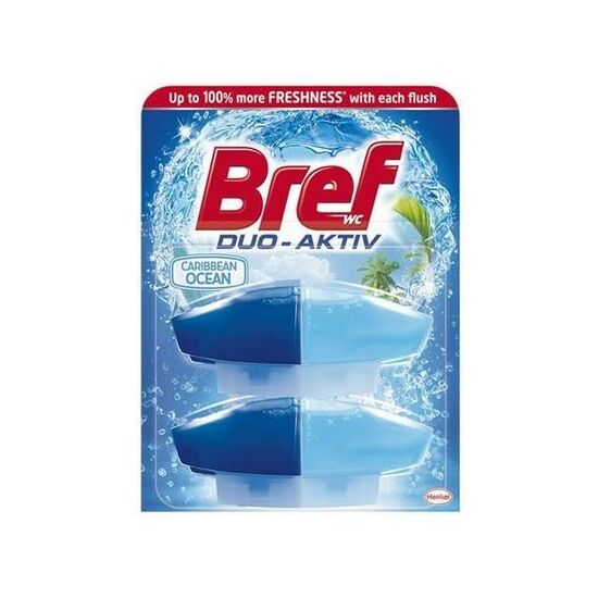Bref Duo Aktiv Caribbean Ocean Wc Frissítő Utántöltő 2x50 ml