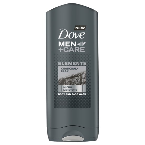 Dove Men+Care Charcoal Clay Tusfürdő 400 ml
