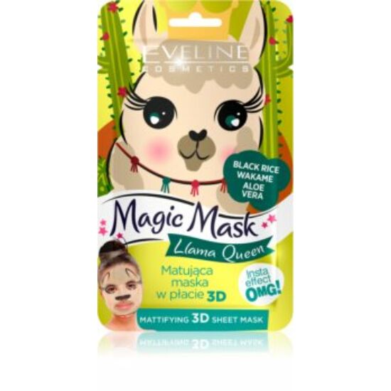 Eveline Cosmetics Magic Mask Lama Queen Mattító Szövetmaszk 1 db