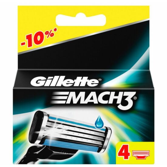 Gillette Mach3 Borotva Betét 4 db-os