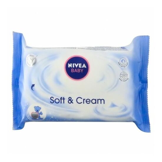 Nivea Baby Soft & Cream Popsitörlő 63 db