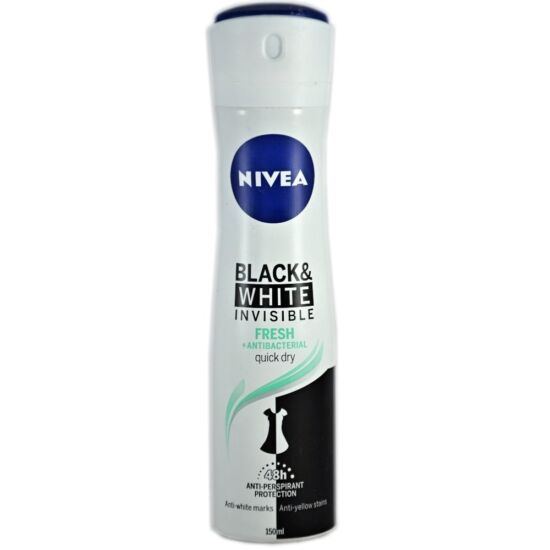 Nivea Black&White Invisible Fresh + Antibacterial Spray 150 ml