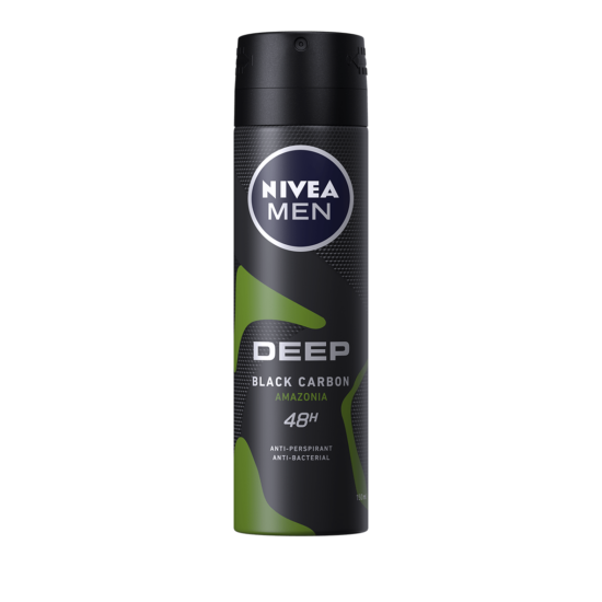 Nivea Men Deep Black Carbon Amazonia Spray 150 ml