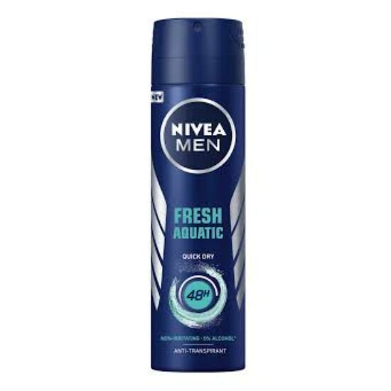 Nivea Men Fresh Aquatic (Non- Irritaning, 0% alcohol) Spray 150 ml