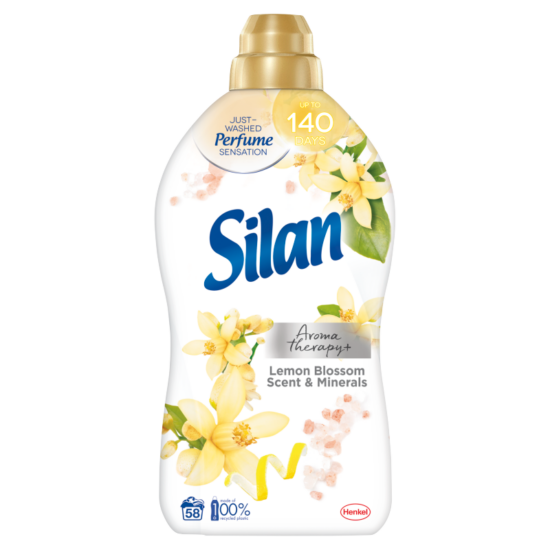 Silan Aromatherapy+ Lemon Blossom Scent & Minerals Öblítő 58 mosás 1450 ml