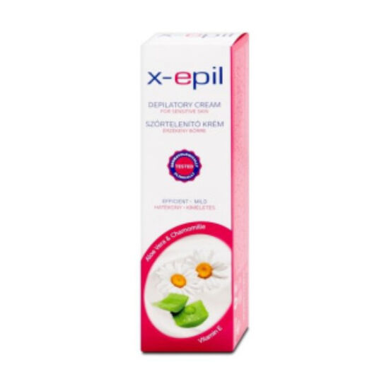 X-Epil Szőrtelenítő Krém Érzékeny Bőrre Aloe Vera & Kamilla 75 ml