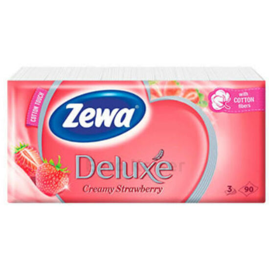 Zewa Deluxe Creamy Strawberry Papírzsebkendő 3 réteg 90 db