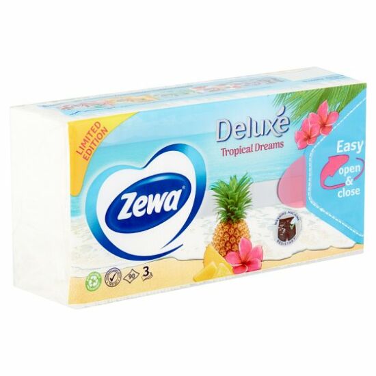 Zewa Deluxe Tropical Dreams Papírzsebkendő 3 rétegű 90 db